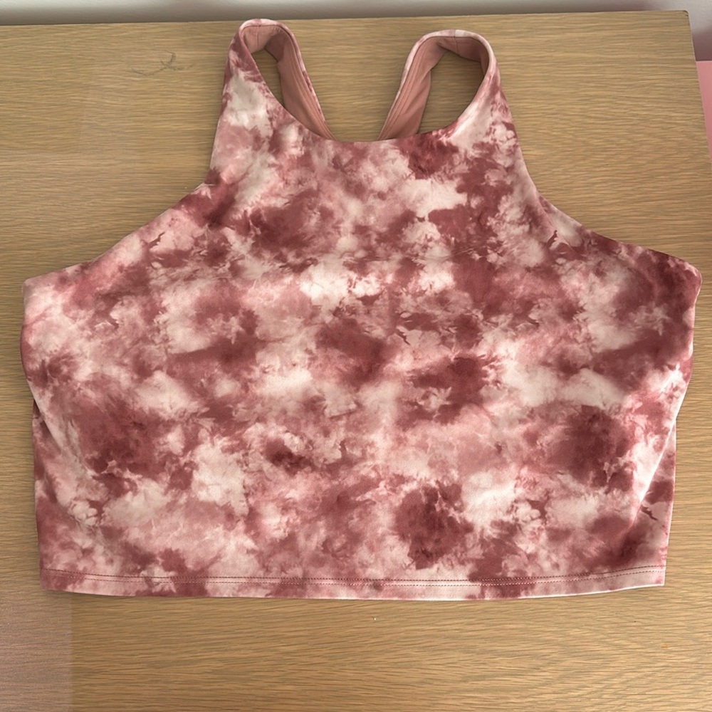 1x Athleta CONSCIOUS CROP BRA  in pretty pink die tie. Great condition